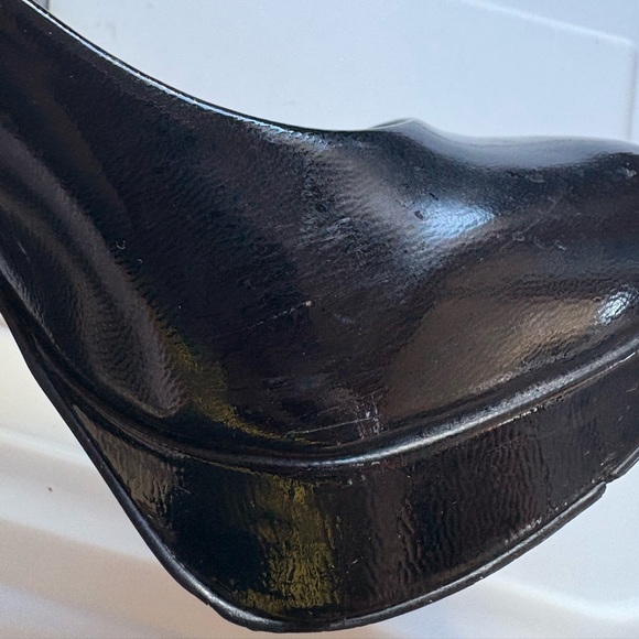 Patent Leather Black Platform Stiletto Heel Pumps - Picture 11 of 11